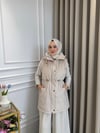 Angora Şişme Yelek Bej