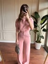 ÇITÇITLI KISA KOL TRIKO TAKIM - PEMBE 