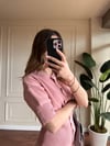 ÇITÇITLI KISA KOL TRIKO TAKIM - PEMBE 