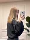 FERMUARLI ZARA MODEL CEKET- SİYAH
