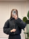 FERMUARLI ZARA MODEL CEKET- SİYAH