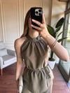 HALTER YAKA TENSEL TAKIM - YEŞİL