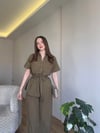 KEMERLİ KETEN TAKIM - HAKİ