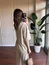 OVERSİZE KESİM ÖRME MODAL TAKIM - BEJ