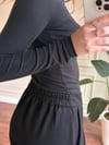 PİLELİ MODAL PANTOLON - SİYAH