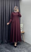 2610 Şile Elbise Bordo