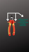 Roan Armour - Tool Magnet Gerçek deri bel tipi takım çantası