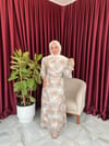 AHSEN STORE DESENLİ ELBİSE 2518 