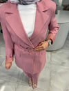 BLAZER KEMERLİ  İKİLİ TAKIM 7106