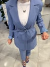 BLAZER KEMERLİ  İKİLİ TAKIM 7106