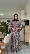 ÇITIR DESEN ŞİFON ELBİSE