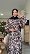 ÇITIR DESEN ŞİFON ELBİSE