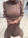 DMN ÖZ DUMAN PELERİNLİ ABİYE