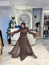 DMN ÖZ DUMAN PELERİNLİ ABİYE