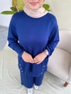 EKRUTEX ÇIT ÇIT DETAYLI İKİLİ EŞOFMAN TAKIM