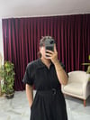 NOXS KETEN KISA KOLLU ELBİSE 