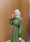 QUQA BALON KOL ŞİFON ETEKLİ TAKIM