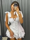 ABBEY DÜĞMELİ CORSET ELBİSE