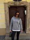 ADU Kapüşonlu Yan Fermuar Detaylı Şardonlu Sweatshirt