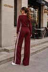 ADU Sport Chic Bordo Şerit Detaylı Dalgıç İkili Takım