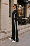 ADU Sport Chic Bordo Şerit Detaylı Dalgıç İkili Takım