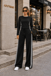 ADU Sport Chic Bordo Şerit Detaylı Dalgıç İkili Takım
