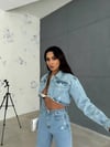 ALEYA DENİM CROP CEKET