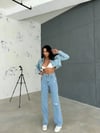ALEYA DENİM CROP CEKET