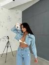 ALEYA DENİM CROP CEKET