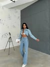 ALEYA DENİM CROP CEKET