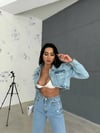 ALEYA DENİM CROP CEKET