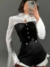 ELENZGA ŞORT GÖMLEK BLUZ SET