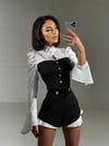 ELENZGA ŞORT GÖMLEK BLUZ SET