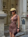 FAUNA BOYUNDAN BAĞLAMALI ELBİSE