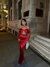 INES SATEN UZUN ELBİSE