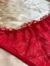 Kadın Kırmızı Dantel Detaylı Zarif Bralet (1Adet)