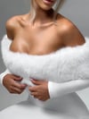KELLY KÜRK DETAY MİDİ ELBİSE