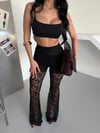 LACE KABARTMALI İSPANYOL PAÇA PANTOLON