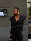 LEA YAKALI CEKET PANTOLON SET