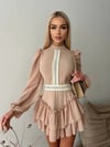 LİLİYA GÜPÜR DANTEL DETAYLI ELBİSE