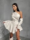 MORİNA ŞORTLU DERİ TULUM ELBİSE