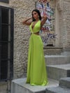 SONJA YIRTMAÇLI UZUN ELBİSE