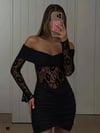 ULİNA DANTEL DETAY ELBİSE
