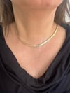  Çelik Gold Renk 5mm Burgu Zincir Kolye Uzunluk 45cm