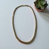  Çelik Gold Renk 5mm Burgu Zincir Kolye Uzunluk 45cm