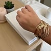 14K Altın Kaplama Burgu Model Alttan Sıkıştırmalı Bileklik