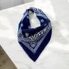 3'lü Etnik Desenli Lacivert, Yeşil Ve Kırmızı Renk %100 Koton  Bandana