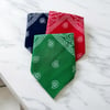 3'lü Etnik Desenli Lacivert, Yeşil Ve Kırmızı Renk %100 Koton  Bandana