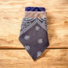 3'lü Etnik Desenli Mor, Açık Kahve Ve Gri Renk %100 Koton Bandana