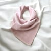 Açık Pembe Renk Etnik Desenli %100 Koton Bandana